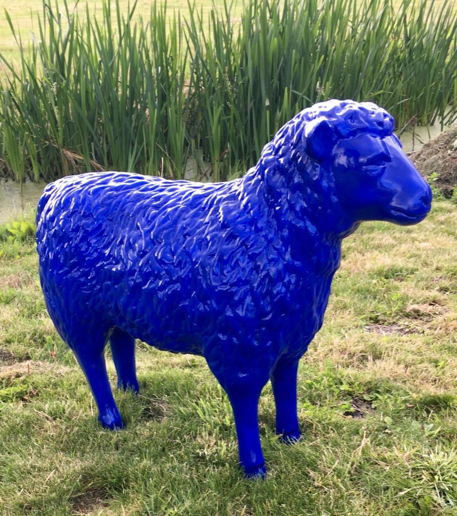 schaap tuin beeld schapen lam, Jardin & Terrasse, Statues de jardin, Neuf, Animal, Synthétique, Enlèvement ou Envoi