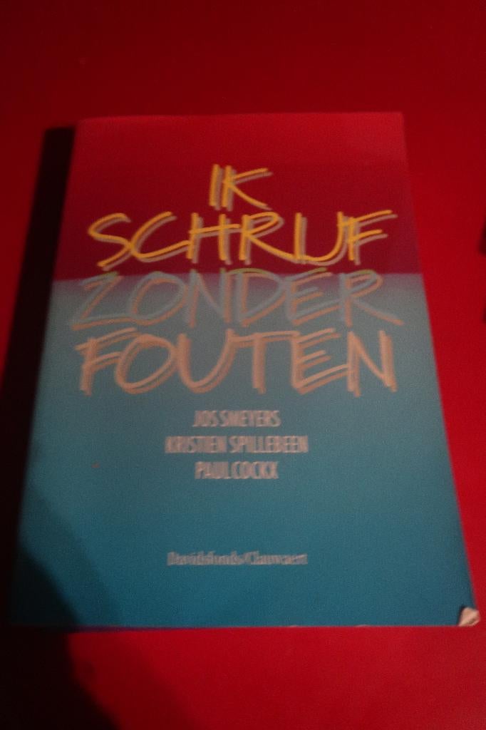 taalboek ik schrijf zonder fouten Davidsfonds, Ophalen of Verzenden, Zo goed als nieuw, Overige niveaus, Nederlands
