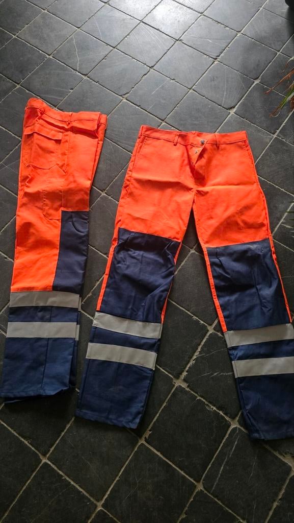 Werkbroek tuinbroek oranje Belconfect maat 44, Ophalen of Verzenden, Zo goed als nieuw