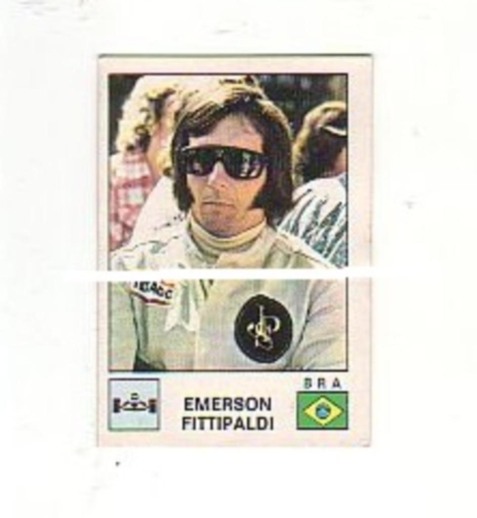 Étoiles de Panini Sports 1974/Emmerson Fittipaldi Formule 1, Collections, Envoi, Utilisé, Affiche, Image ou Autocollant