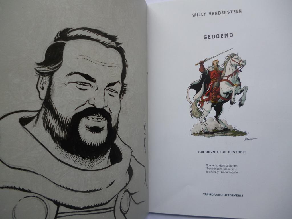 De Rode Ridder - 266 Gedoemd - gesigneerd met tekening Fabio, Eén stripboek, Zo goed als nieuw, Studio  Vandersteen, Ophalen of Verzenden
