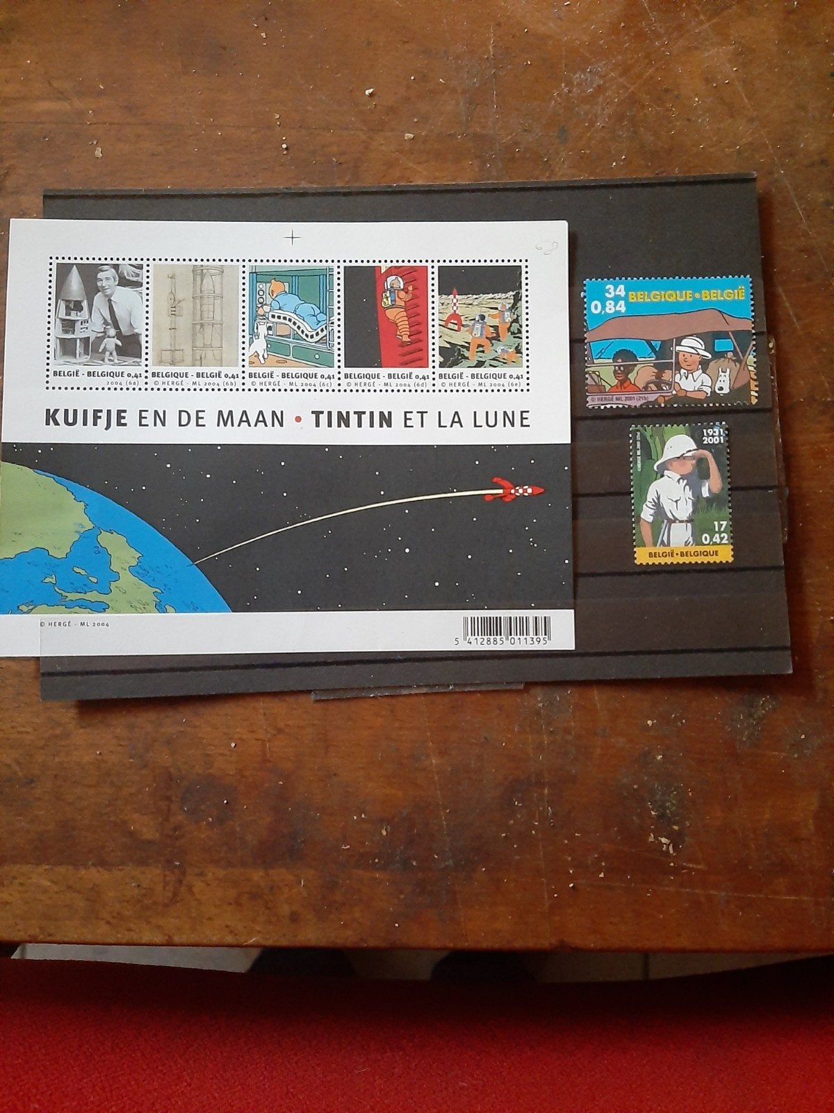 kuifje blok en  enkele andere zegels **, Envoi