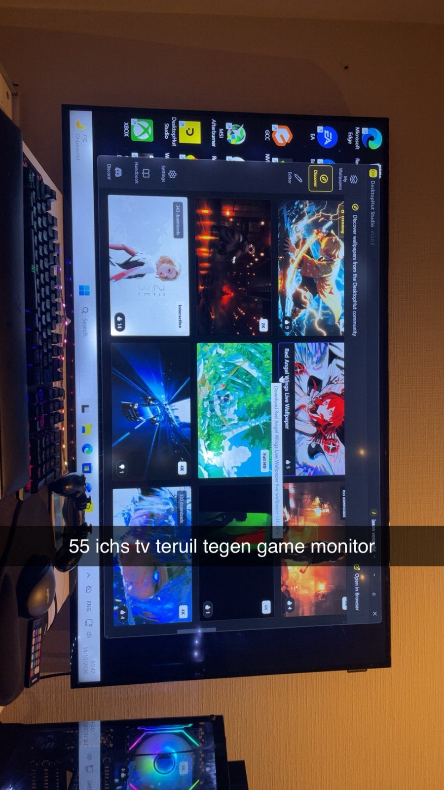 Teruil tegen monitor, Verzamelen, Ophalen, Zo goed als nieuw