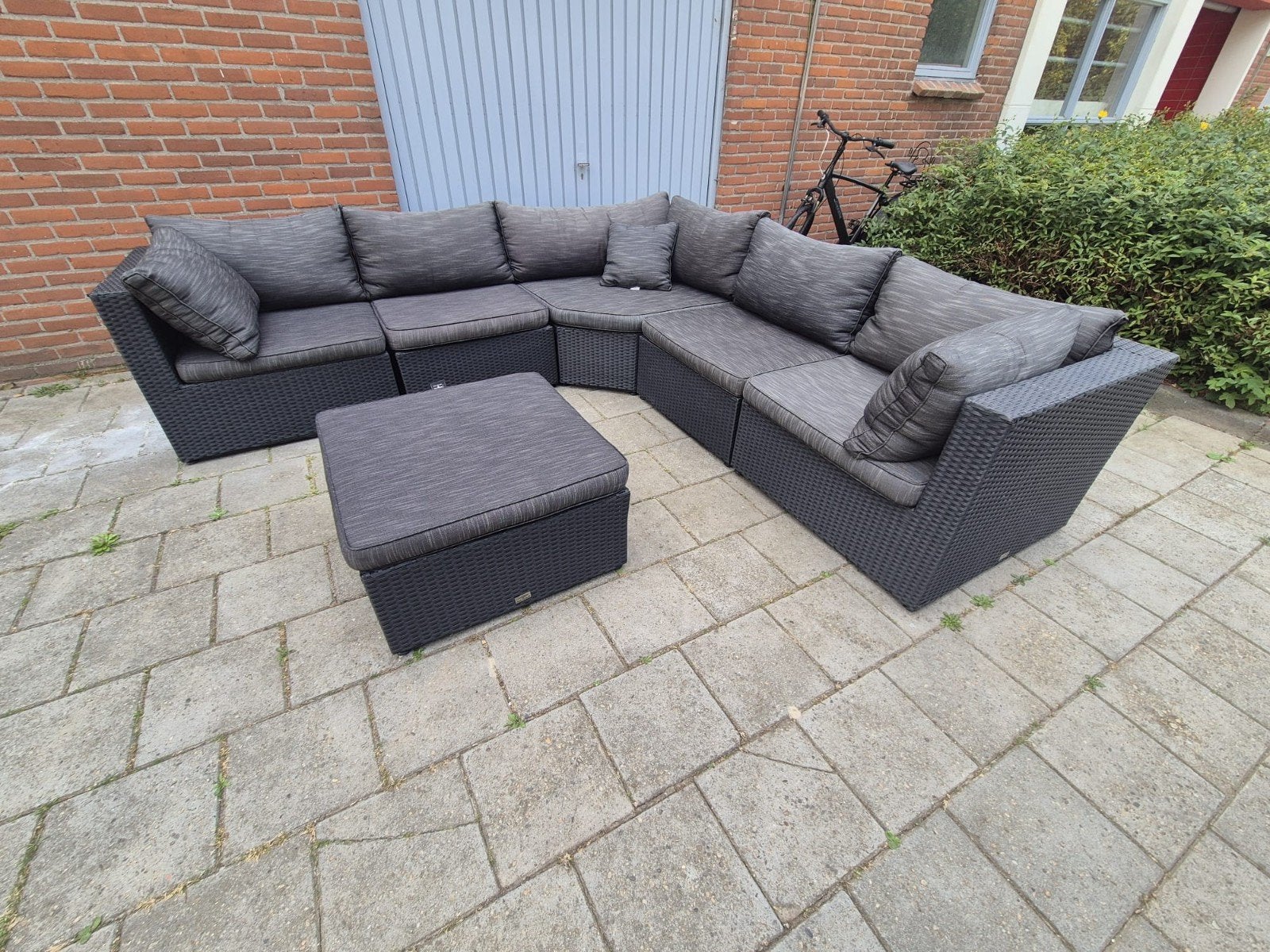 XL Loungeset 270 x 270 cm (Bezorging mogelijk), Tuin en Terras, 5 zitplaatsen, Gebruikt, Bank, Ophalen of Verzenden