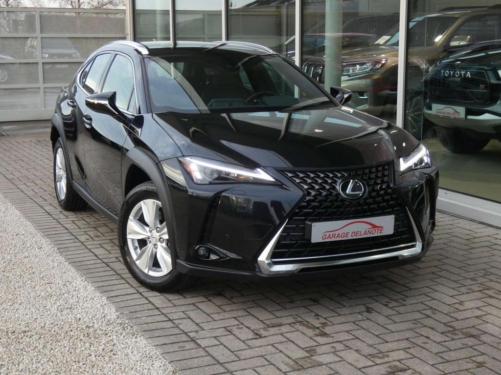 Lexus UX 250H HYBRID +ZWART LEDER +Zetelverwarming +Dodehoek, Auto's, Gebruikt, 4 cilinders, Zwart, Bedrijf