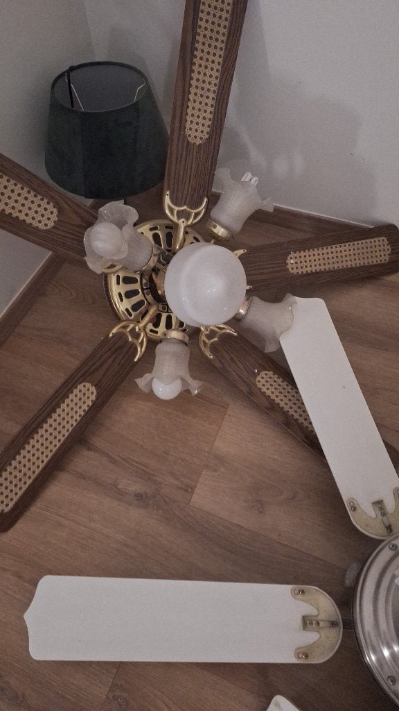 Plafondventilator met licht, Ophalen, Zo goed als nieuw, Plafondventilator