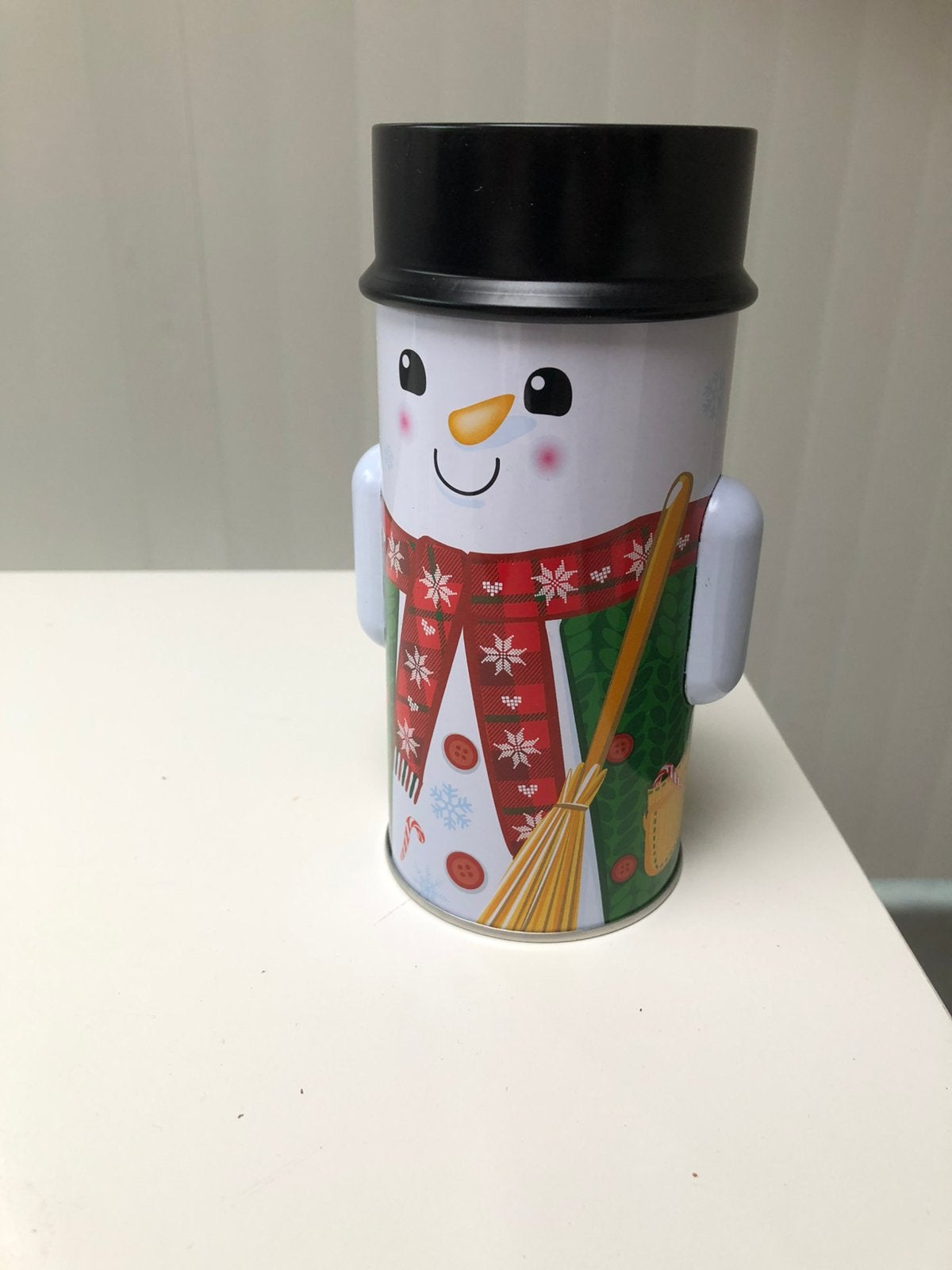 Nieuwe blikken doos sneeuwman, Ophalen, Nieuw, Overige, Overige merken