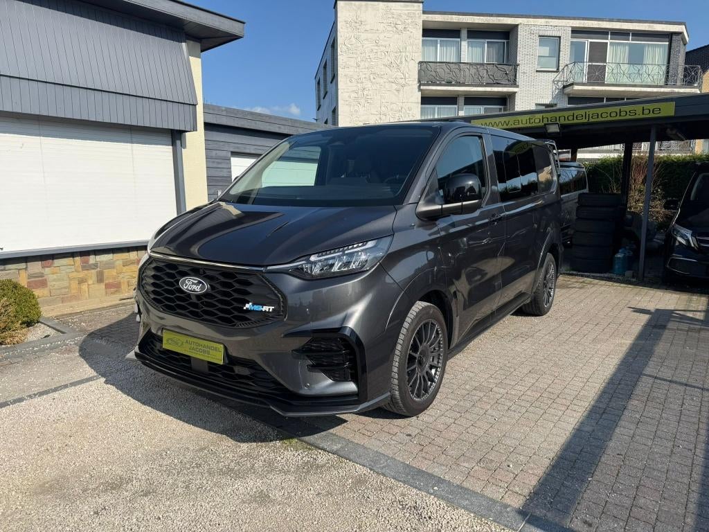 FORD TRANSIT CUSTOM * MS-RT * PHEV * DUB CAB * AUT * 5ZITPL, Auto's, Testrit aan huis, 4 cilinders, Leder en Stof, Bedrijf
