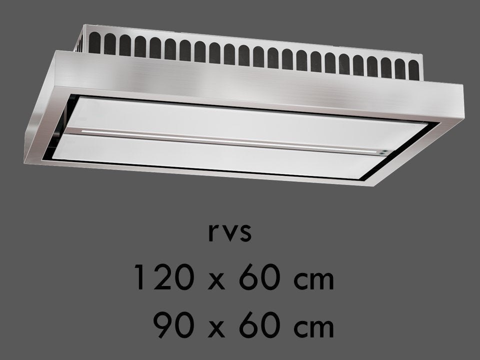 Plafond dampkap afzuigkap zonder koolstoffilter en afvoer., Verzenden, Nieuw, Zwart
