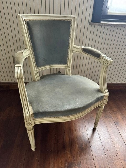 2 fauteuils, Antiek, Moins de 75 cm, Bois, Enlèvement