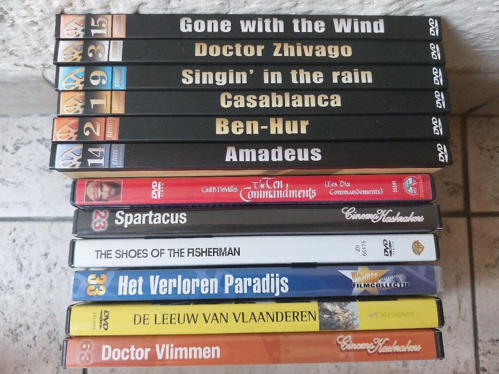 Lot dvd klassiekers, Ophalen