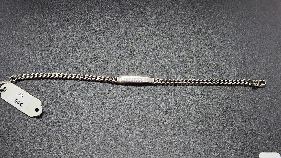bracelet gourmette argent 925, Enlèvement ou Envoi, Neuf, Argent, Argent
