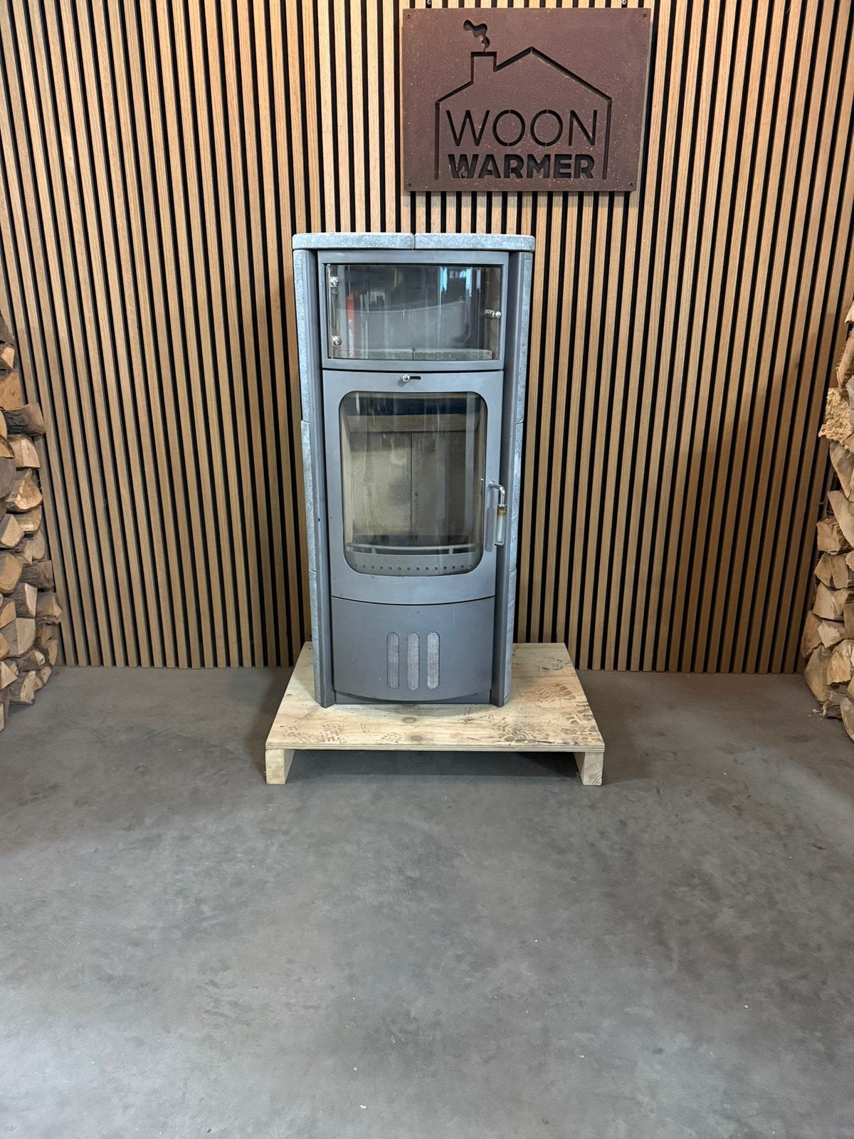 25203 Speksteenkachel Hark 7kw, Ophalen, Gebruikt, Houtkachel, Vrijstaand