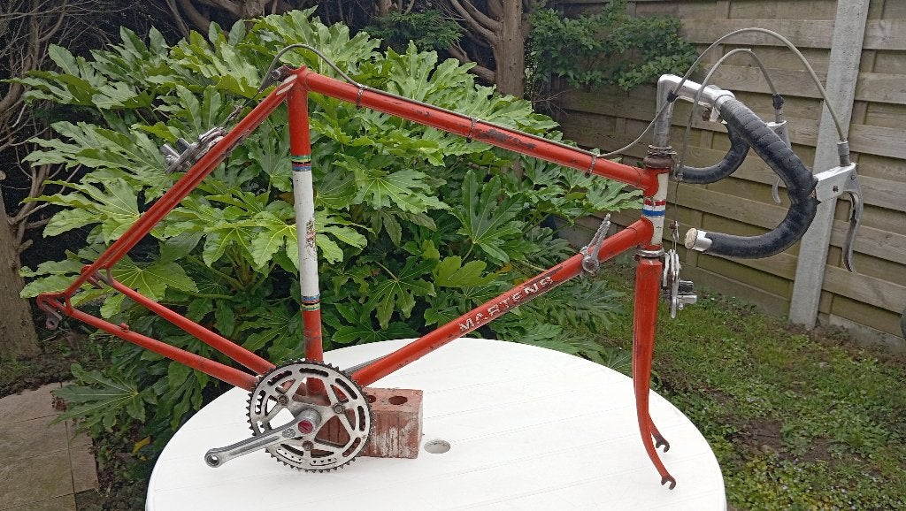 CADRE DE VÉLO DE COURSE TRÈS ANCIEN EDOARDO BIANCHI, Vélos & Vélomoteurs, 53 à 57 cm, Enlèvement ou Envoi, Utilisé, Acier
