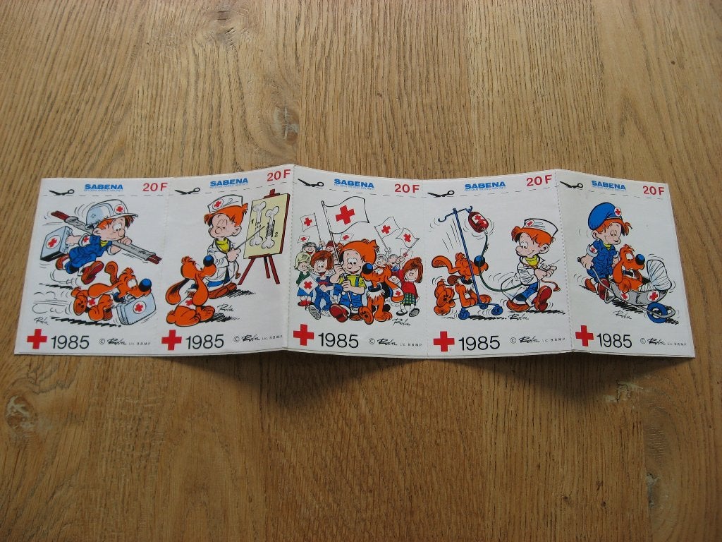 Bollie en Billie Sabena 1985 Stickers, Enlèvement ou Envoi, Neuf, Bande dessinée ou Dessin animé
