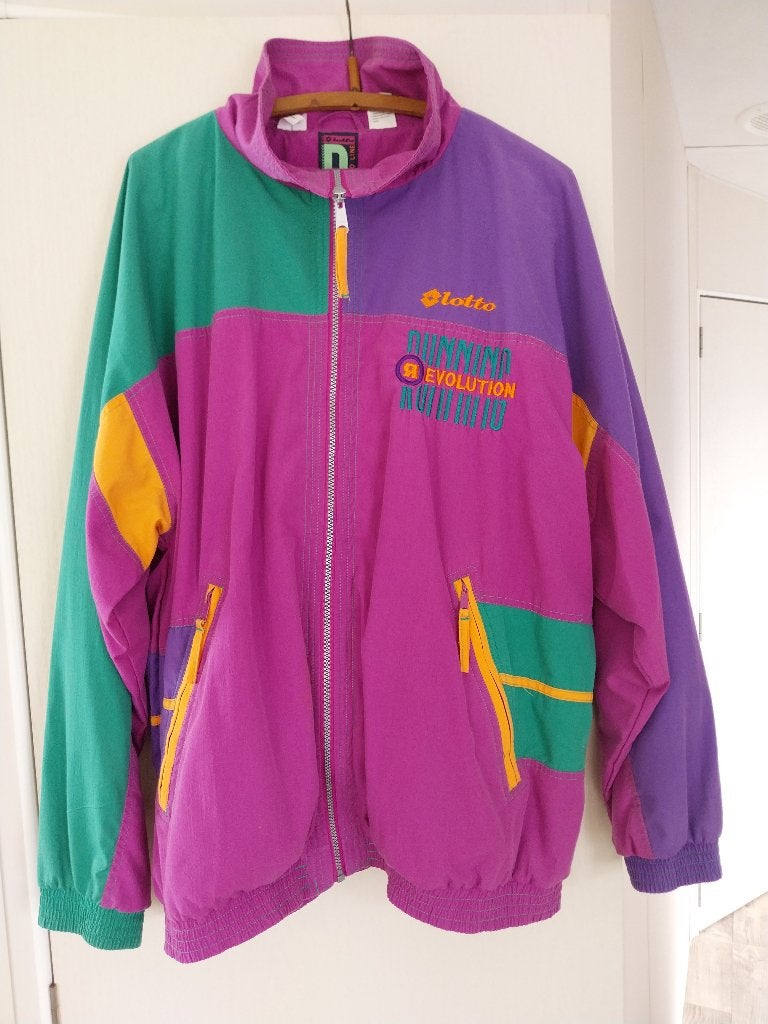 Te koop vintage trainingspak XXL jaren 80 Lotto, Ophalen of Verzenden, Gedragen, Lotto Italiaans merk