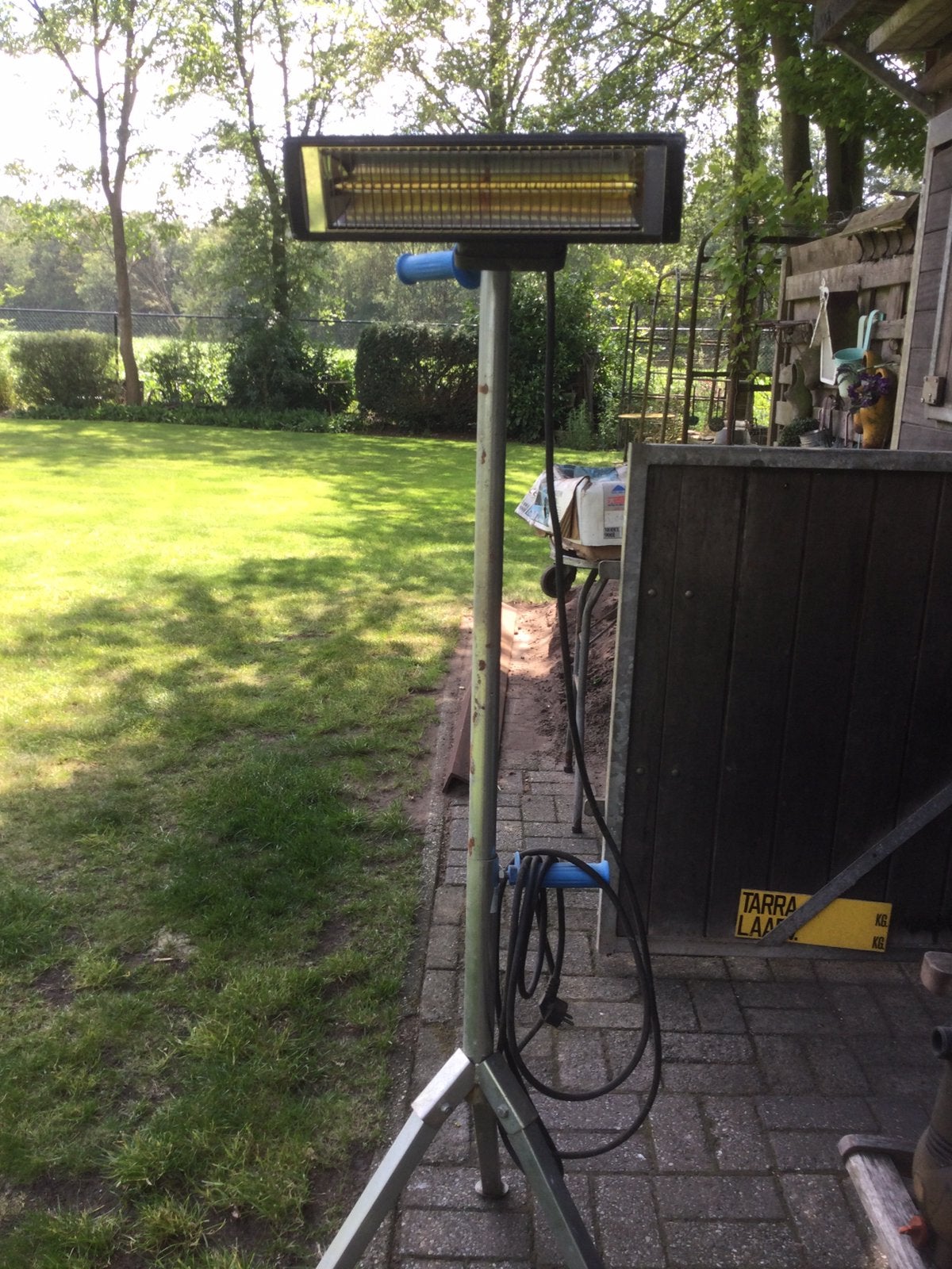 Elektrische verwarming, Tuin en Terras, Ophalen of Verzenden, Zo goed als nieuw