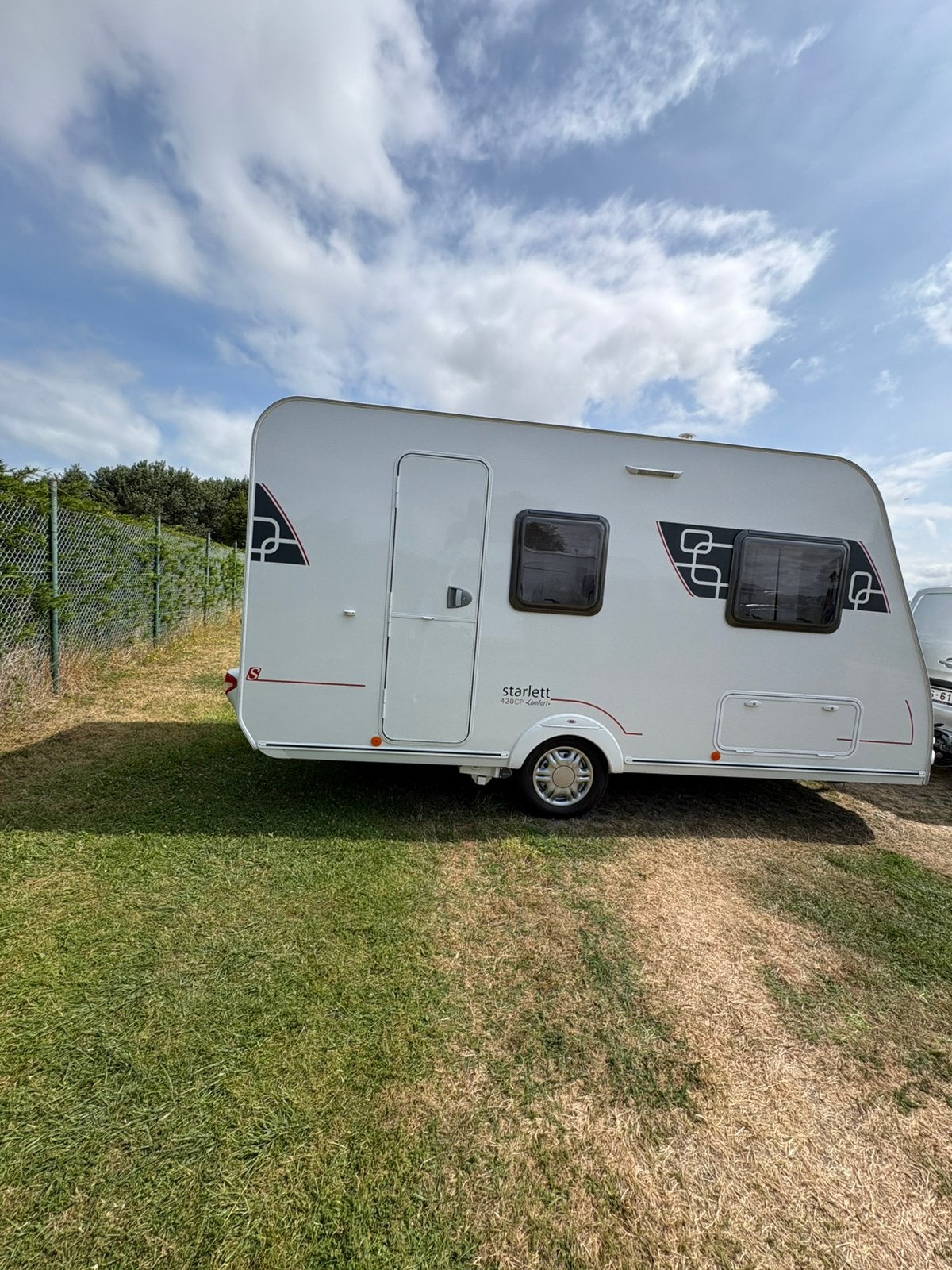 Sterckeman starlett 420 mover,leefbartery en voortent, Caravans en Kamperen, Caravans, Mover, Sterckeman, Treinzit, Dwarsbed
