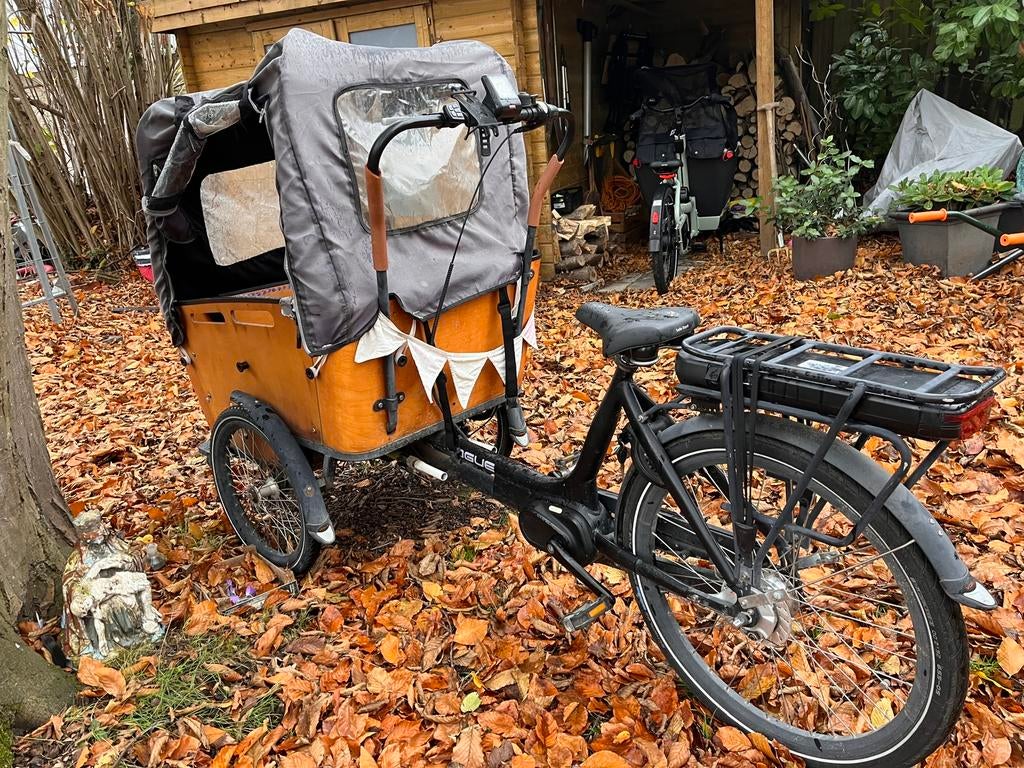 Vogue elektrische bakfiets, Fietsen en Brommers, Fietsen | Bakfietsen, 4 kinderen of meer, Gebruikt, Elektrisch, Ophalen