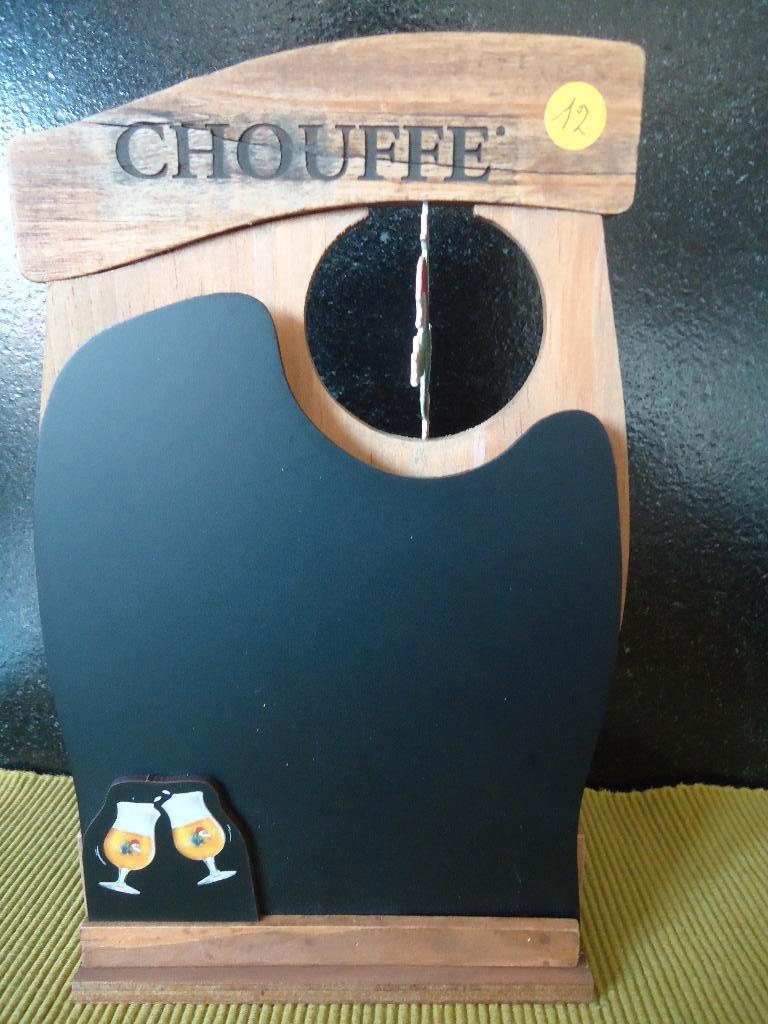 Br.d' Achouffe : Chouffe krijtbord kabouter draaiend, Enlèvement ou Envoi, Neuf, Panneau, Plaque ou Plaquette publicitaire, Duvel