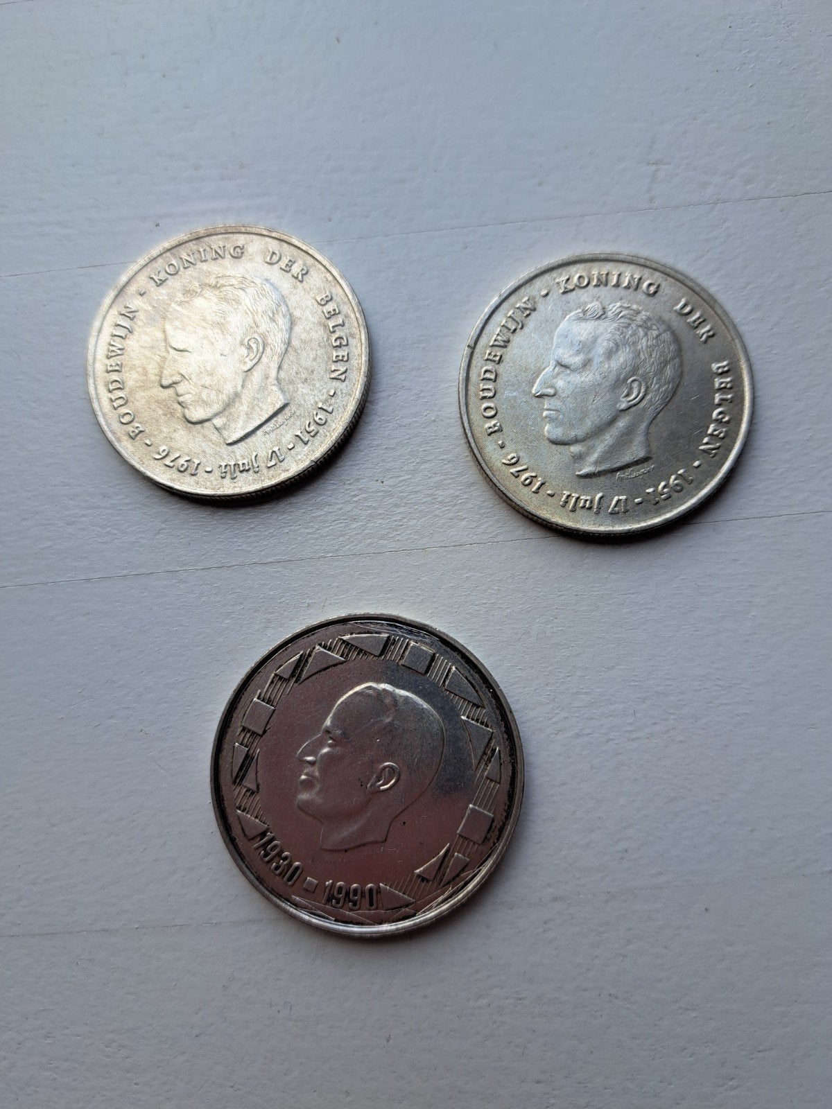 munten 2 van 1967 van 250 franken en 1 van 1990 van 500 fran, Timbres & Monnaies, Monnaies | Europe | Monnaies euro, Enlèvement