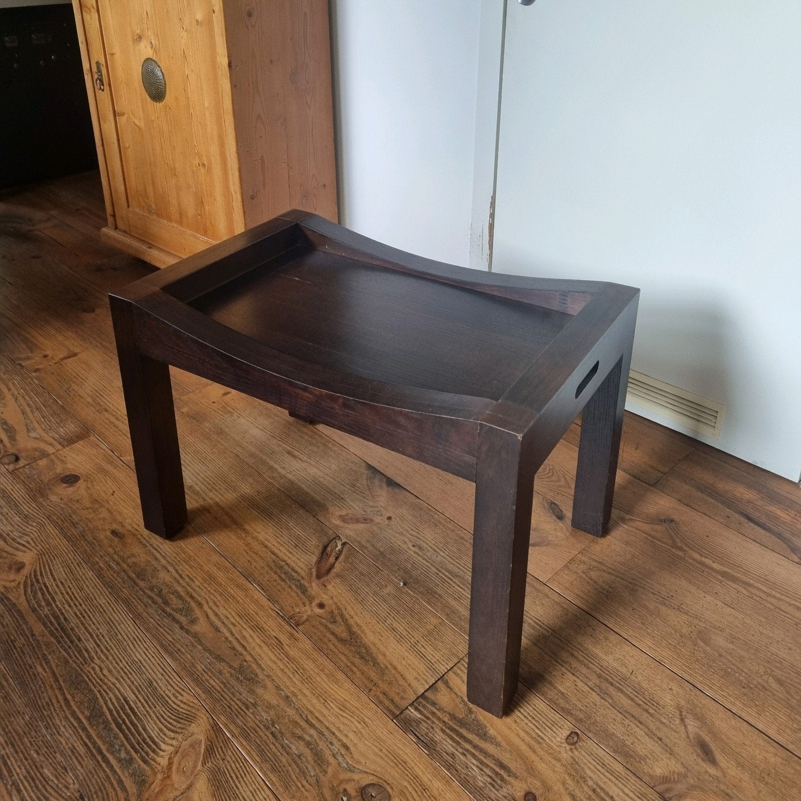 salontafel massief hout, Huis en Inrichting, Tafels | Salontafels, Ophalen, Gebruikt, 50 tot 100 cm, 50 tot 75 cm