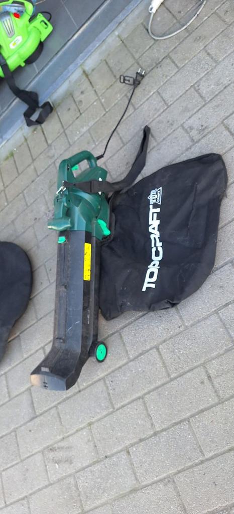 Souffleur, Tuin en Terras, Bladblazers, Gebruikt, Handgedragen, Elektrisch, Met opvangzak, Met versnipperfunctie, Met zuigfunctie