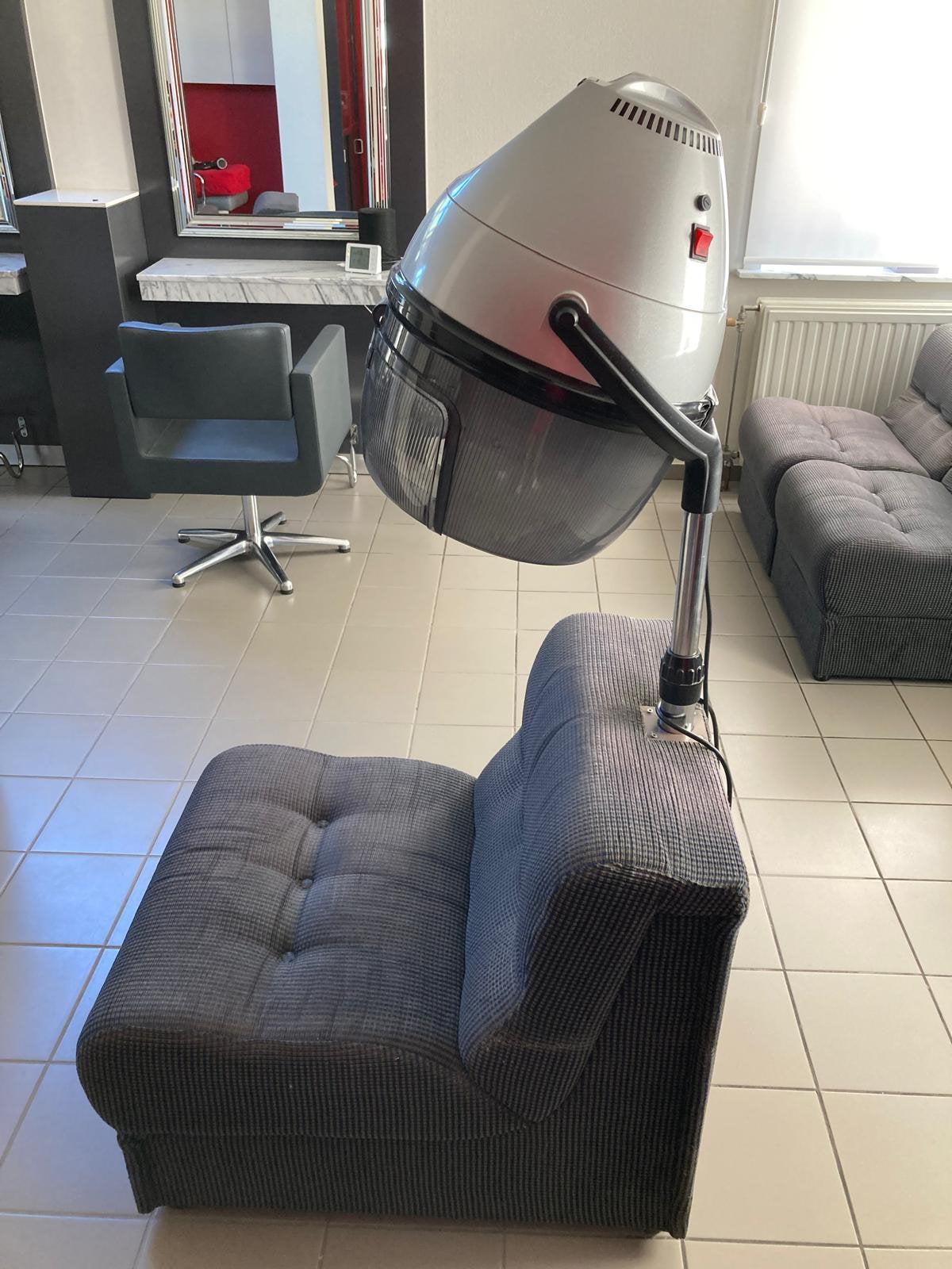 Prof.digitale droger mod.205 DGT + zetel/kapsalon inrichting, Ophalen, Zo goed als nieuw