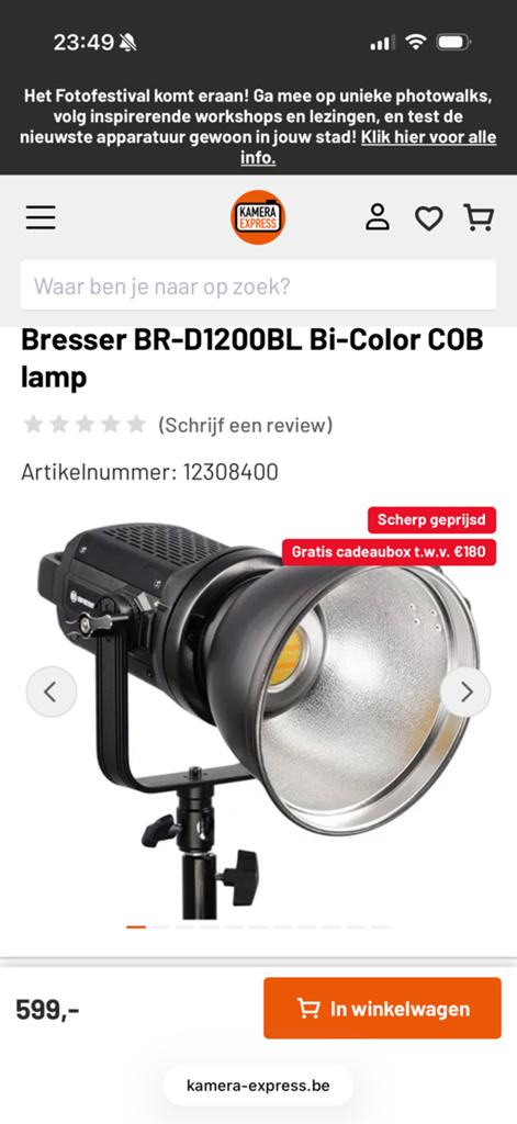 Bresser lamp, Ophalen, Nieuw
