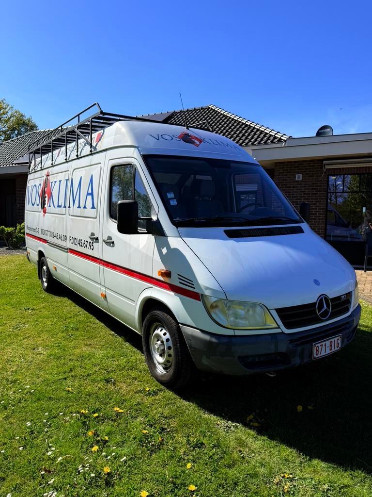Mercedes Sprinter 313cdi-c*Gekeurd voor verkoop*, Auto's, Voorwielaandrijving, Stof, Trekhaak, Wit