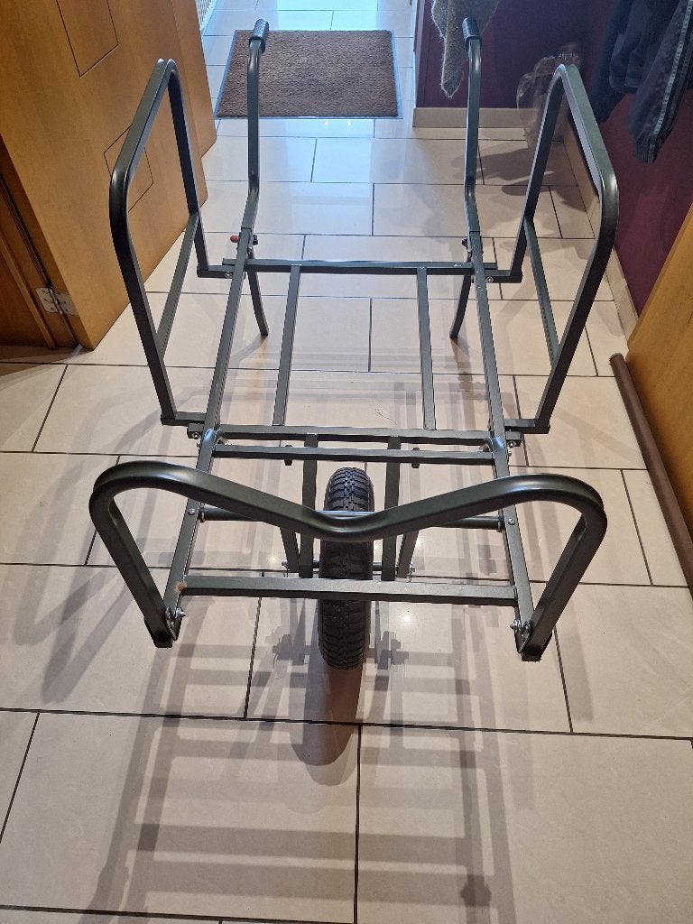 Chariot de transport carpiste, Watersport en Boten, Hengelsport | Karpervissen, Ophalen, Zo goed als nieuw, Complete set