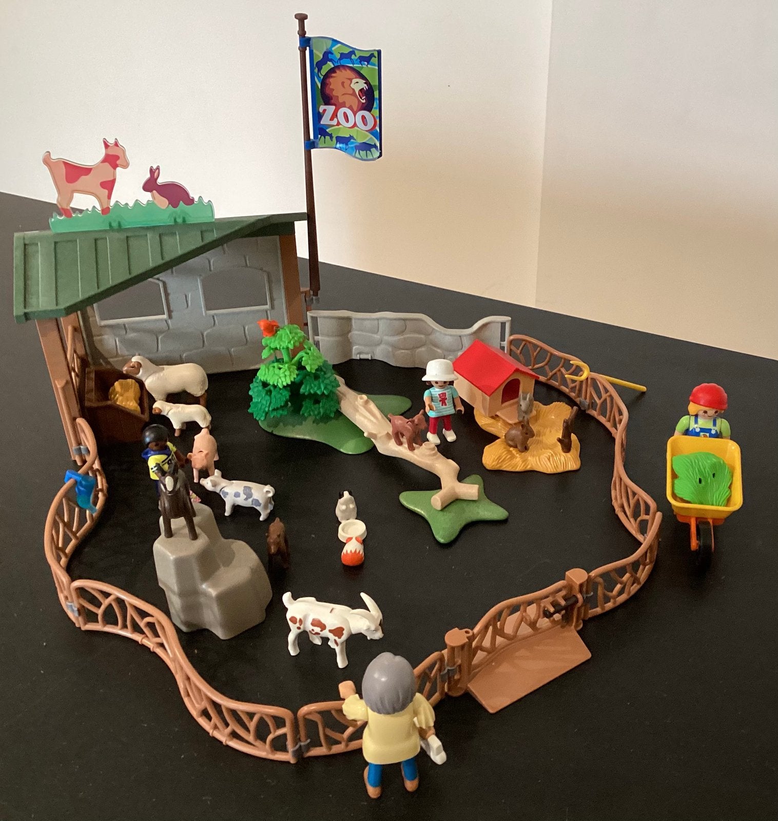 Playmobil 6635: Dierenpark met bezoekers., Ophalen of Verzenden, Zo goed als nieuw, Complete set