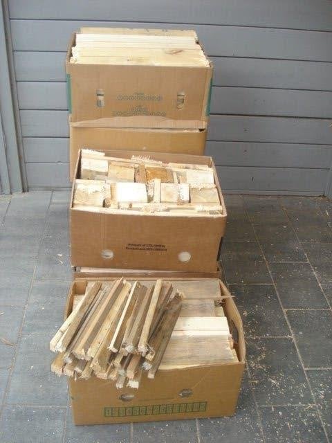 brandhout van paletten, Tuin en Terras, Brandhout, Ophalen, Blokken