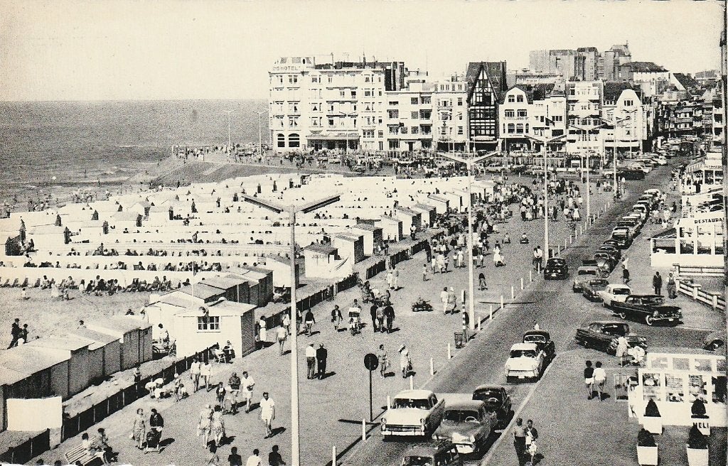 Knokke. Albert strand. Zeedijk, Collections, Cartes postales | Belgique, Enlèvement ou Envoi, Non affranchie, Flandre Occidentale
