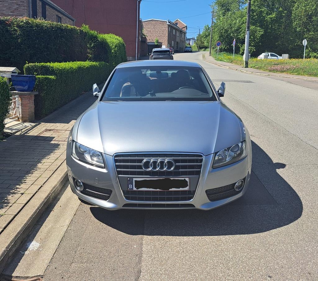 Audi A5 grise anthracite, Auto's, Voorwielaandrijving, 164 g/km, Leder, Bruin