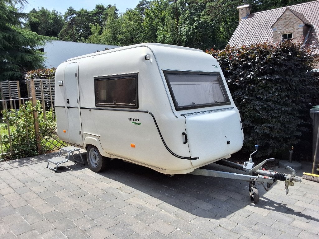 Caravan biod 370tl, Caravanes & Camping, Caravanes, Particulier, jusqu'à 2, 750 - 1000 kg, Siège standard, Biod, Antivol de remorque