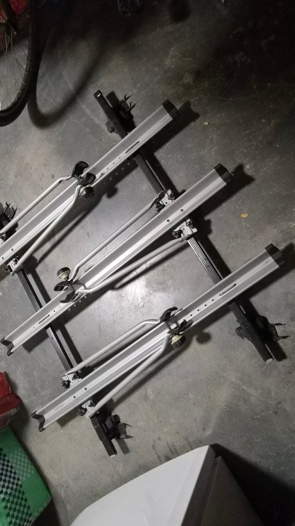 Fietsendrager en dakrails, Auto diversen, Ophalen, 3 fietsen of meer, Zo goed als nieuw, Dakdrager