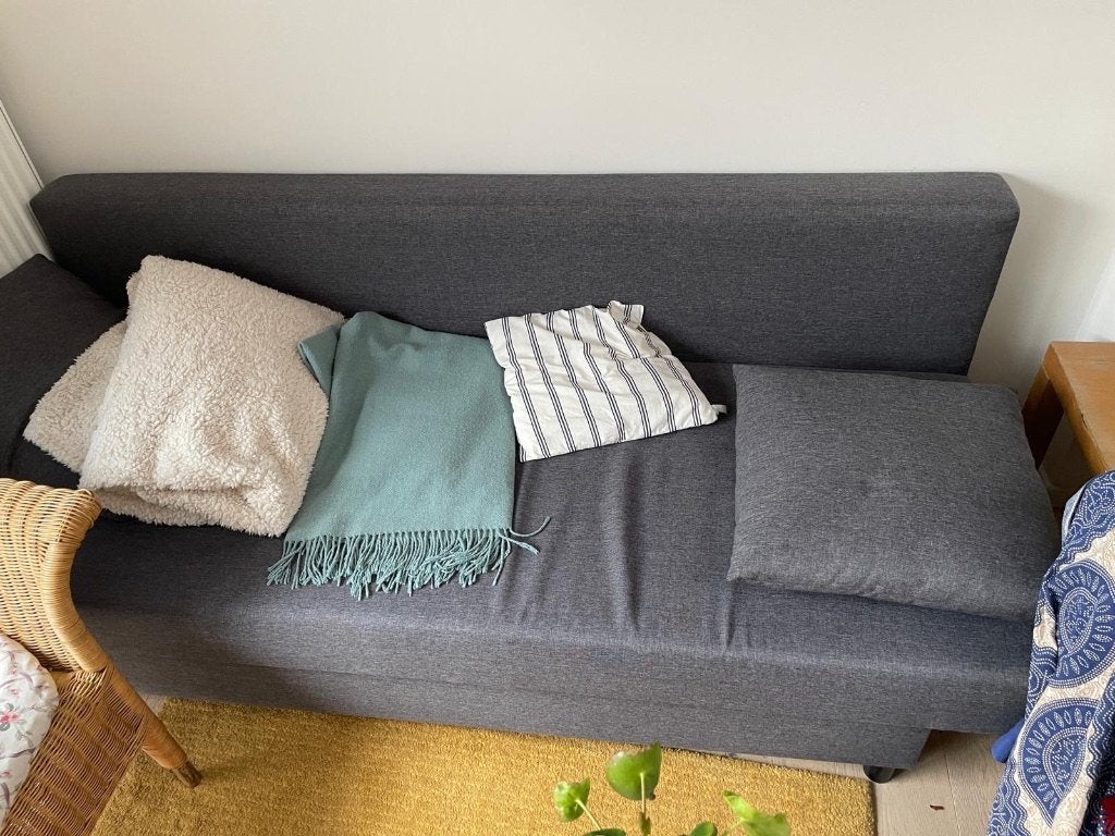 Slaapbank Ikea, Banc droit, Comme neuf, Slaapbank, Enlèvement