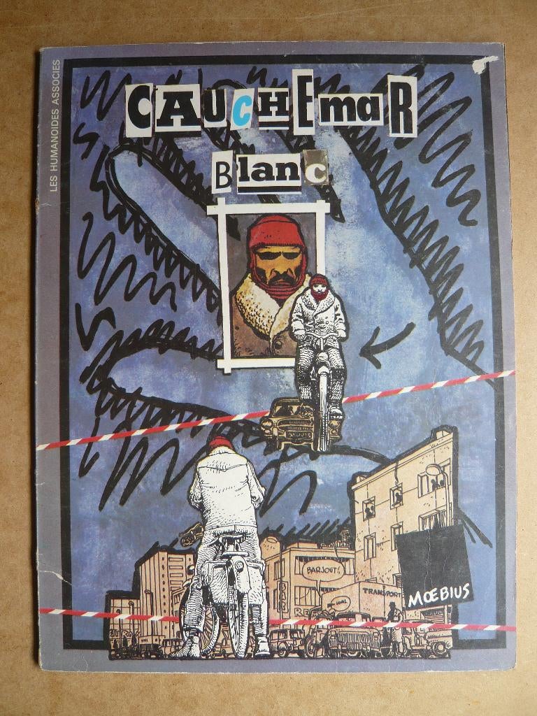 Bd CAUCHEMAR BLANC (EO 1977 be) de MOEBIUS, Gelezen, Eén stripboek, Ophalen of Verzenden, M O E B I U S