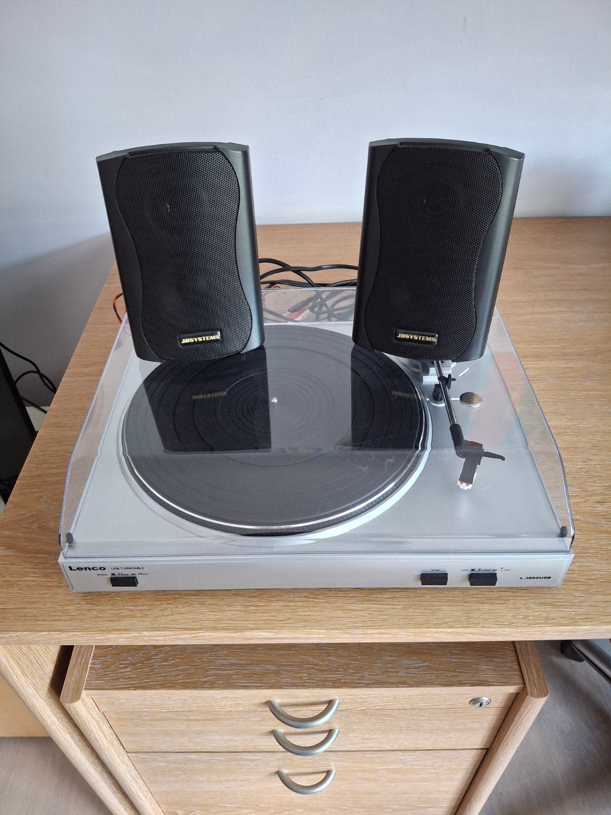 Lenco platendraaier 2 boxen ., Enlèvement, Comme neuf, Tourne-disque, Autres marques