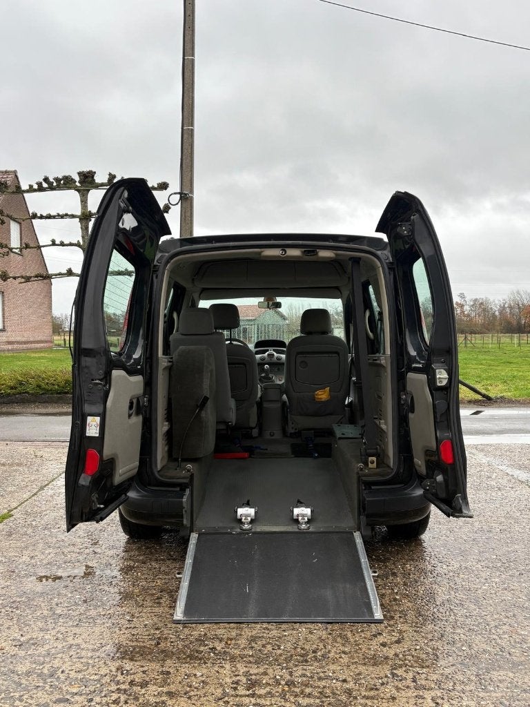 ️♿️Renault Kangoo 1.5DCI Rolstoelauto Invalide TPMR, Auto's, Monovolume, Zwart, Bedrijf, Kangoo