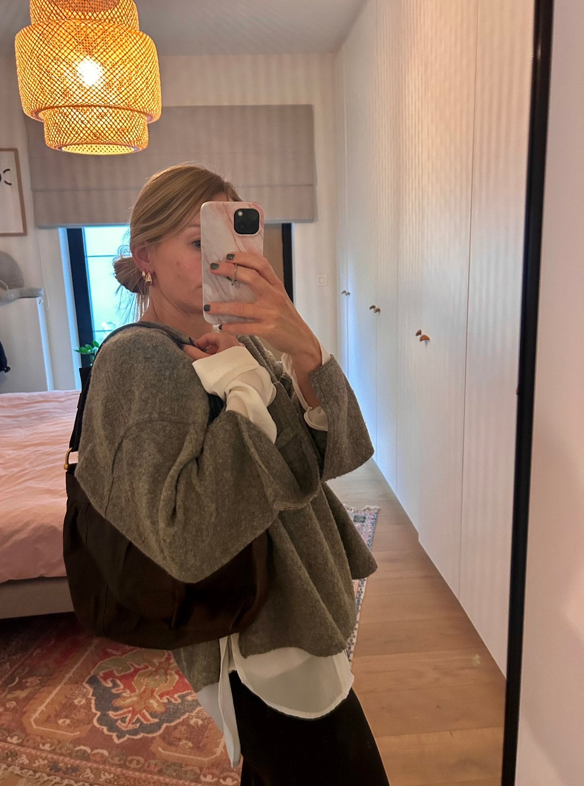 Handtas Rubinstein, Bijoux, Sacs & Beauté, Enlèvement ou Envoi, Comme neuf, Brun, Sac à main