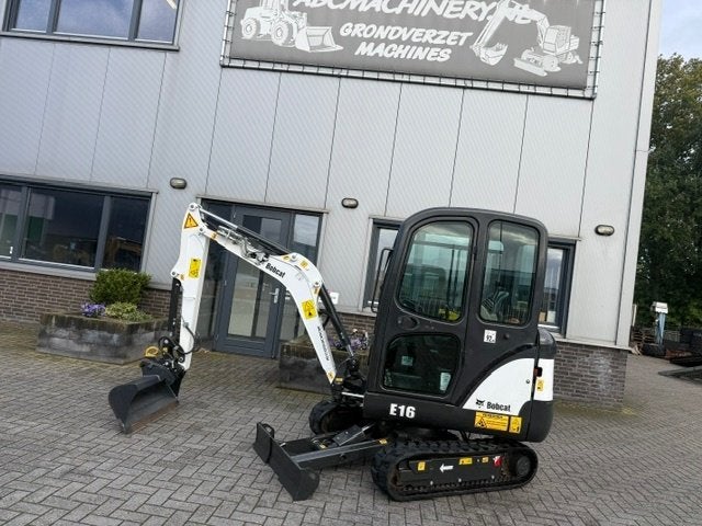 Bobcat E16 Minigaver Minikraan 1.8T Kubota Takeuchi CAT, Zakelijke goederen, Ophalen, Graafmachine