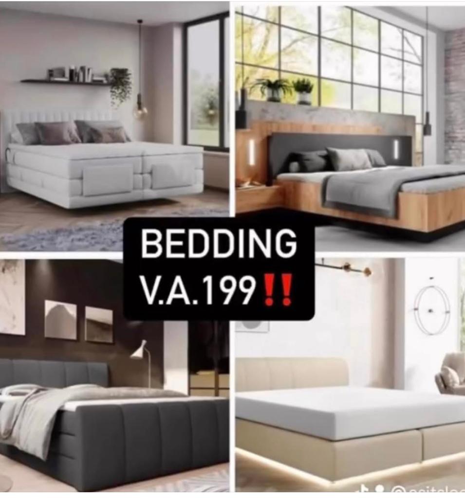 BOXSPRİNG 2 PERSONVA 199€ KOOPAVOND-70%VOORDEEL, Huis en Inrichting, Slaapkamer | Boxsprings, Ophalen of Verzenden, Nieuw
