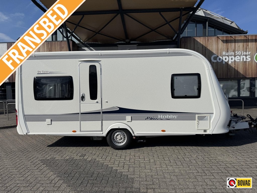 Hobby De Luxe 460 UFE 2013 MOVER + NETTE STAAT!, Caravans en Kamperen, Caravans, Rondzit, Hobby, 4 tot 5 meter, Tot en met 4