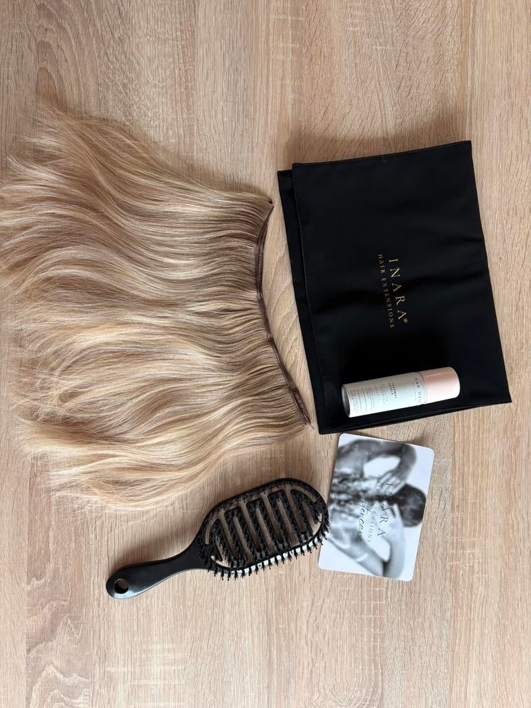 Hairextensions 80 gram blond - Inara, Ophalen of Verzenden, Zo goed als nieuw