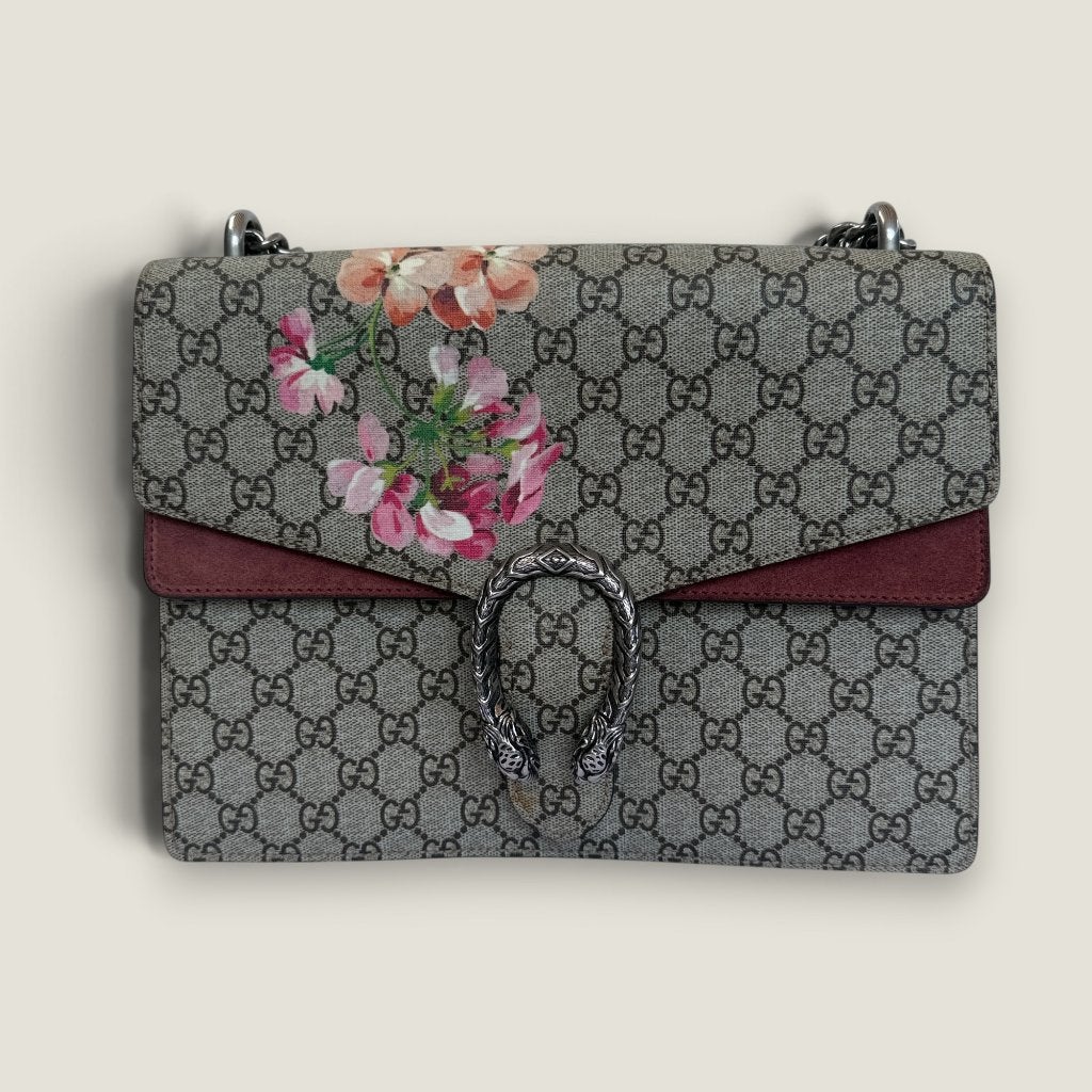 Sac à bandoulière Gucci Dionysus GG Blooms Medium, Enlèvement ou Envoi, Utilisé, Rouge, Autres marques