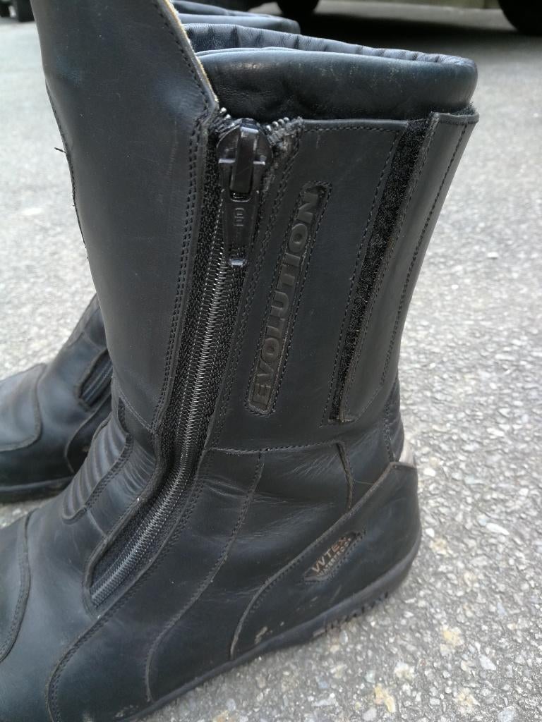 LEDEREN MOTORLAAZEN maat 42, Motoren, Ophalen, Tweedehands, Dames, Laarzen