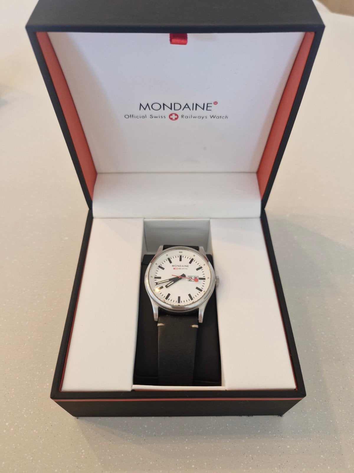 Mondaine 3H-LX te koop, Enlèvement, Montre-bracelet