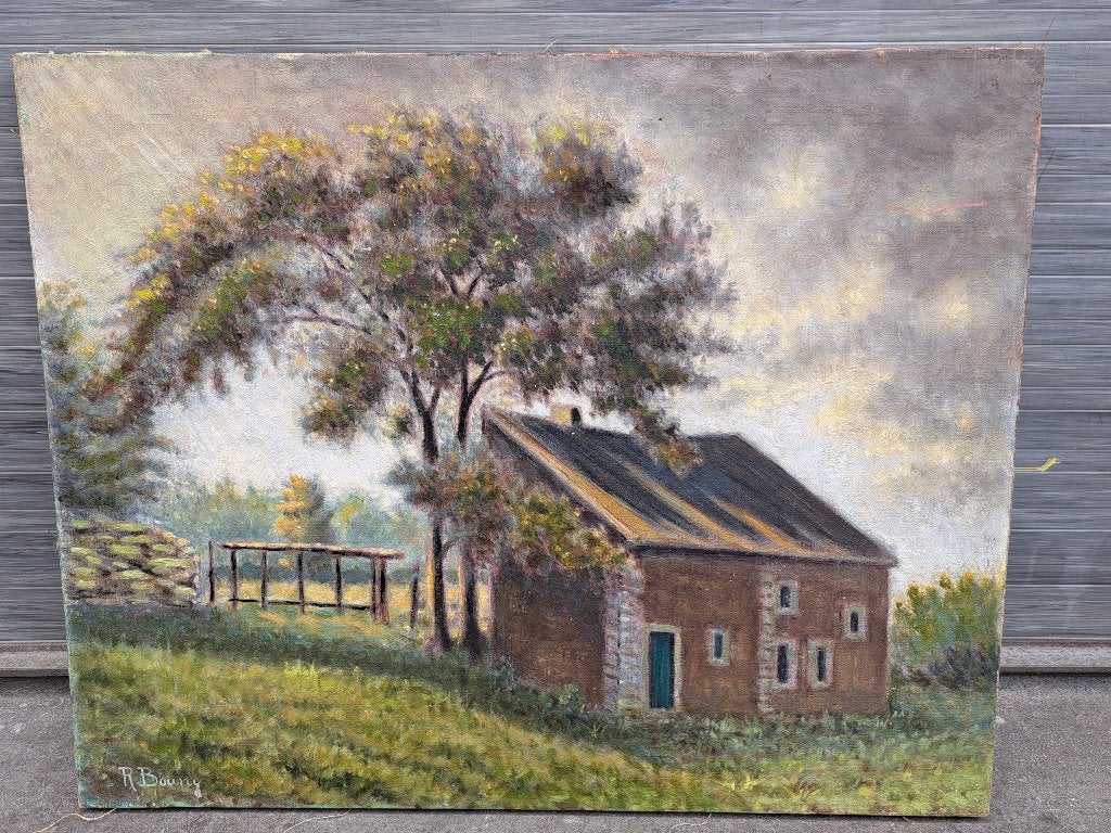 huile sur toile signe R bouny, Enlèvement ou Envoi, Toile